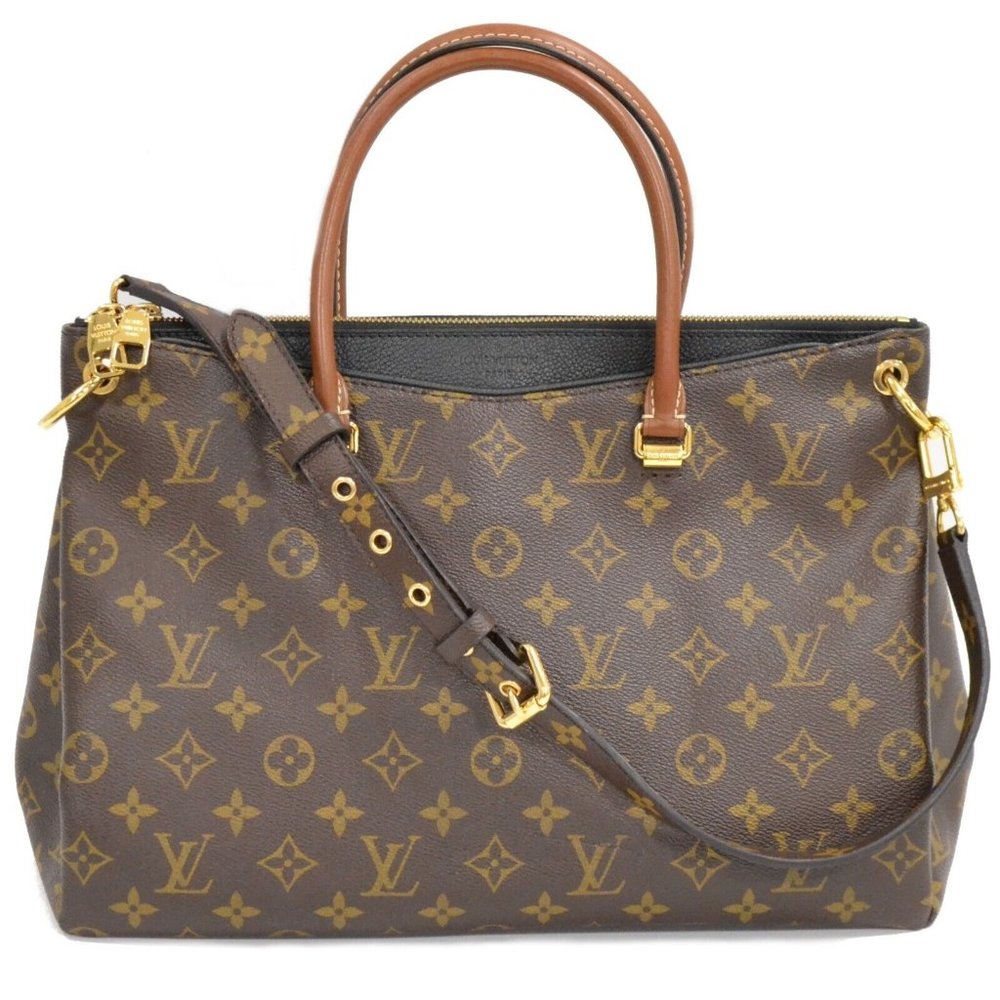 Pallas Monogram Canvas Black 2way Shoulder Bag